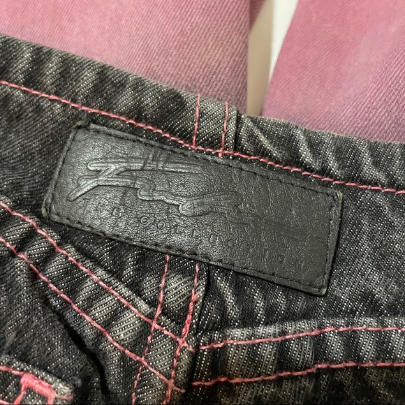 Black and Pink Jeans Fubu Size 7 8 - Picture 8 of 8